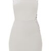 Женское платье PrettyLittleThing CLT7545/358 44 Серый (2000975996863)